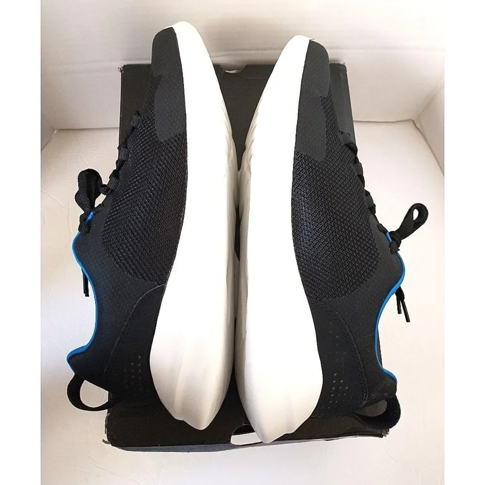 New! UNDER ARMOUR Men's Essential Sneakers Running Athletic Shoe Black Blue 10.5
